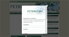 Desktop Screenshot of petributes.co.uk