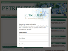 Tablet Screenshot of petributes.co.uk